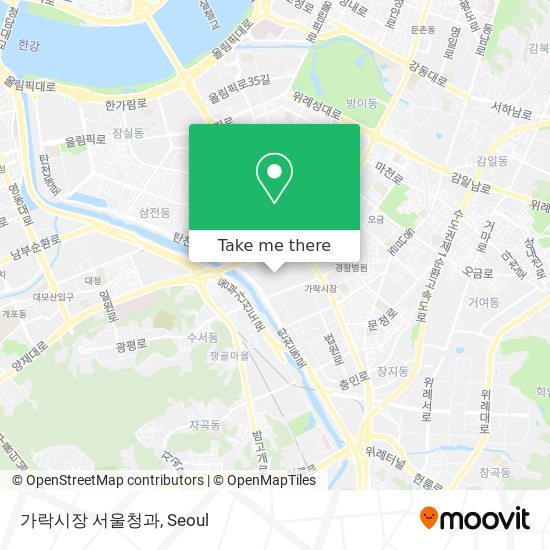 가락시장 서울청과 map