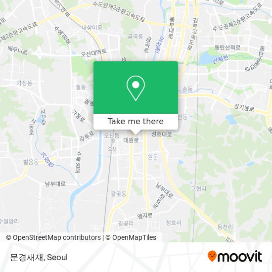 문경새재 map