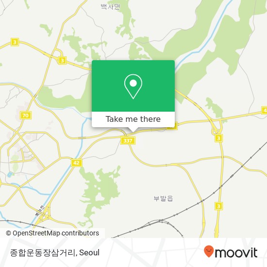 종합운동장삼거리 map