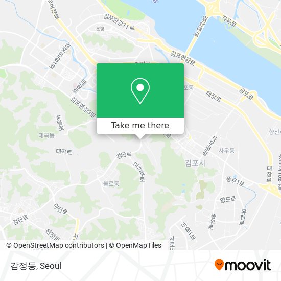 감정동 map