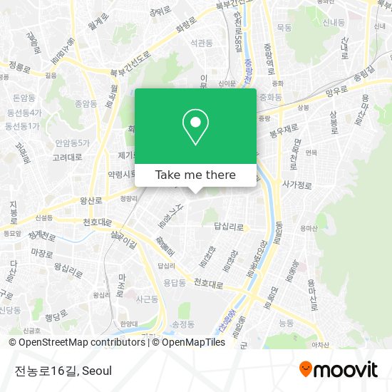 전농로16길 map