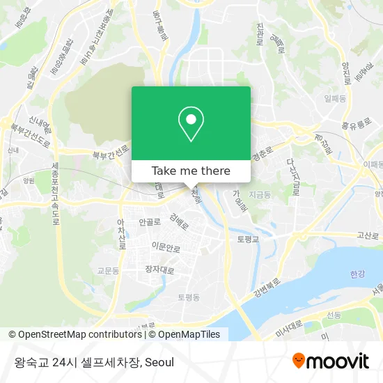 왕숙교 24시 셀프세차장 map