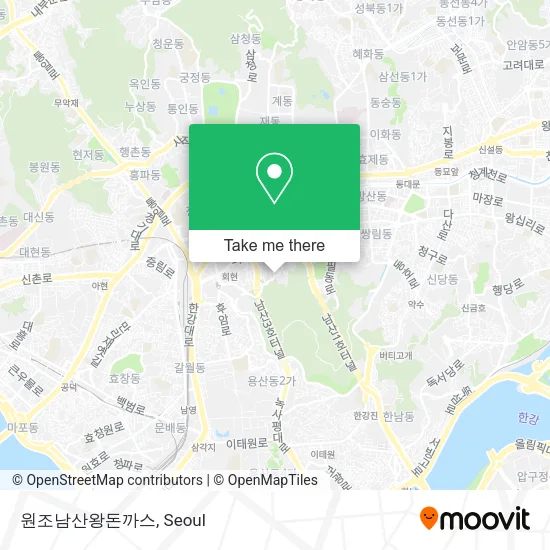 원조남산왕돈까스 map