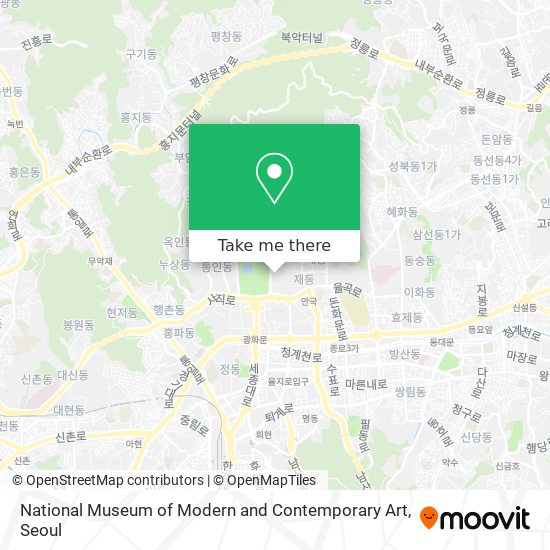 National Museum of Modern and Contemporary Art map