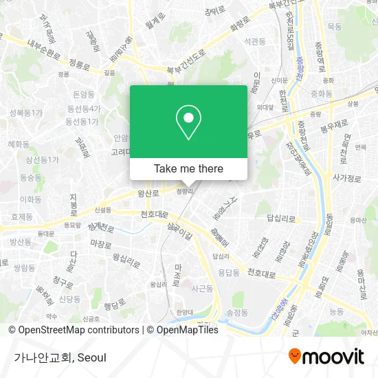 가나안교회 map