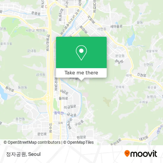 정자공원 map