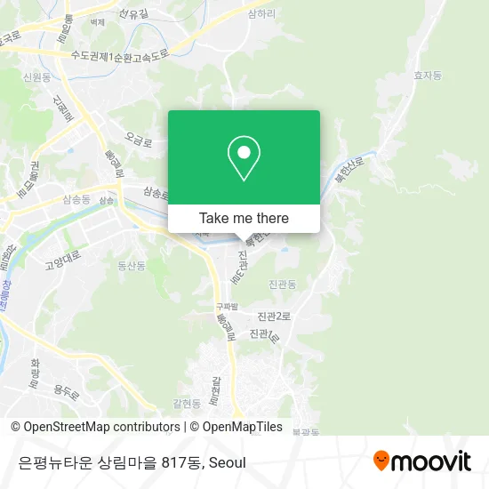 은평뉴타운 상림마을 817동 map