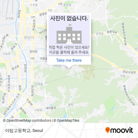 야탑고등학교 map