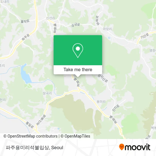 파주용미리석불입상 map