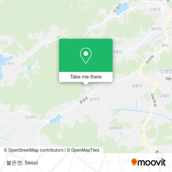 불은면 map