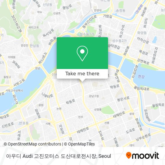 아우디 Audi 고진모터스 도산대로전시장 map