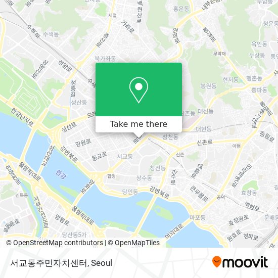 서교동주민자치센터 map