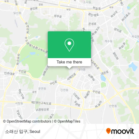 소래산 입구 map