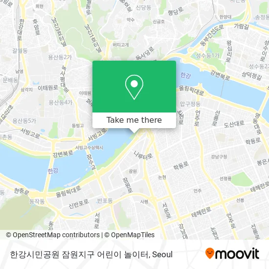 한강시민공원 잠원지구 어린이 놀이터 map