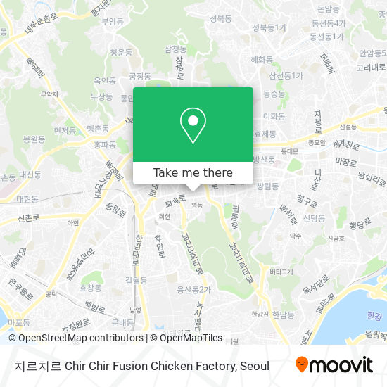 치르치르 Chir Chir Fusion Chicken Factory map