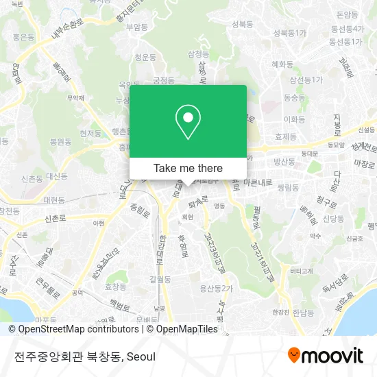 전주중앙회관 북창동 map