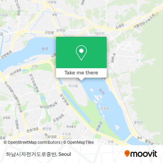 하남시자전거도로중반 map