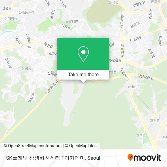 SK플래닛 상생혁신센터 T아카데미 map