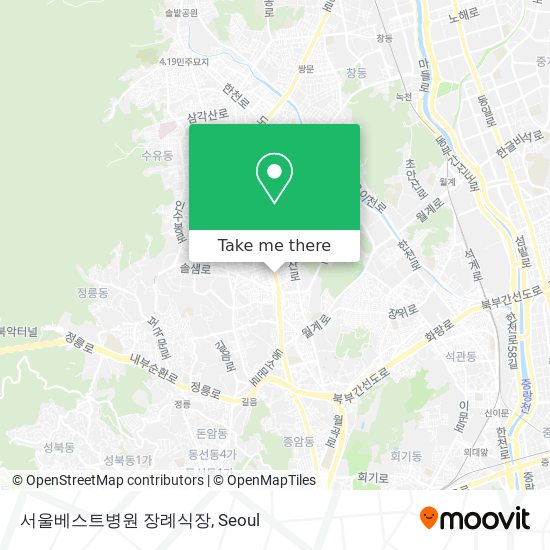 서울베스트병원 장례식장 map