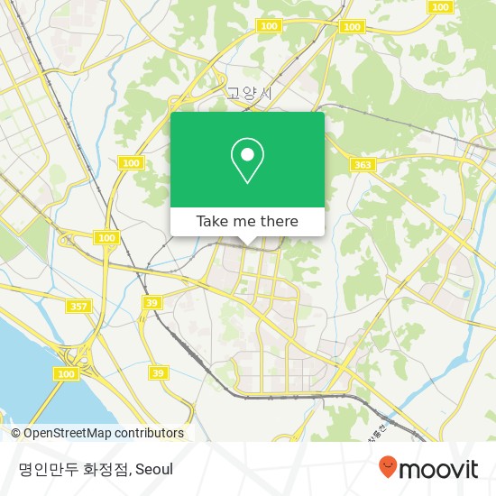 명인만두 화정점 map