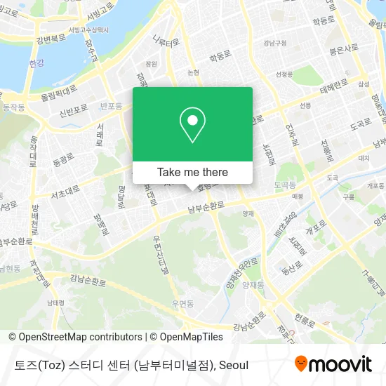 토즈(Toz) 스터디 센터 (남부터미널점) map