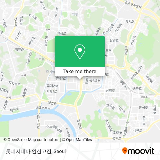 롯데시네마 안산고잔 map