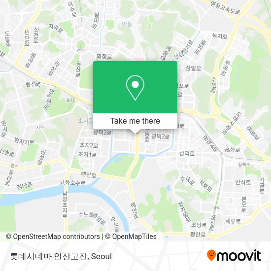 롯데시네마 안산고잔 map