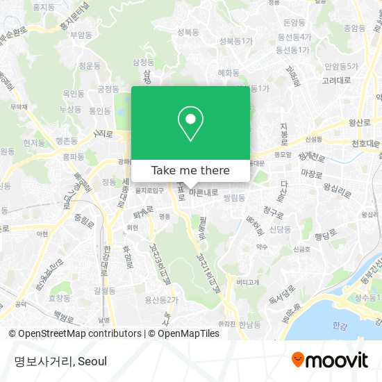 명보사거리 map