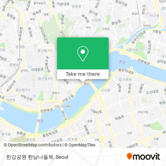 한강공원 한남나들목 map