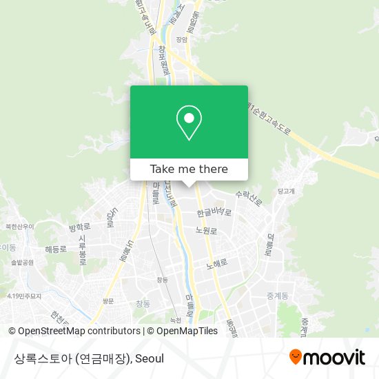 상록스토아 (연금매장) map