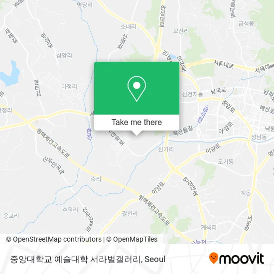 중앙대학교 예술대학 서라벌갤러리 map