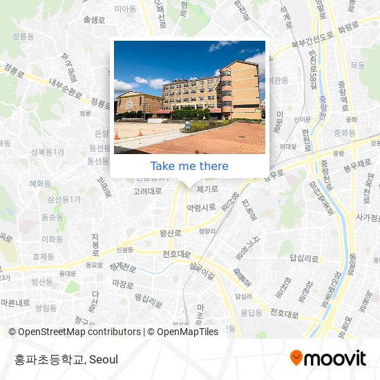 홍파초등학교 map