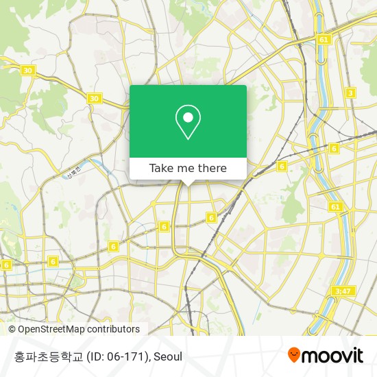 홍파초등학교 (ID: 06-171) map