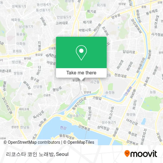 리코스타 코인 노래방 map