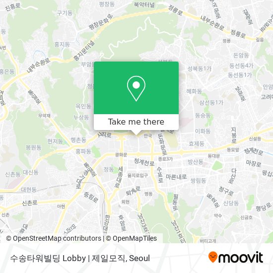 수송타워빌딩 Lobby | 제일모직 map