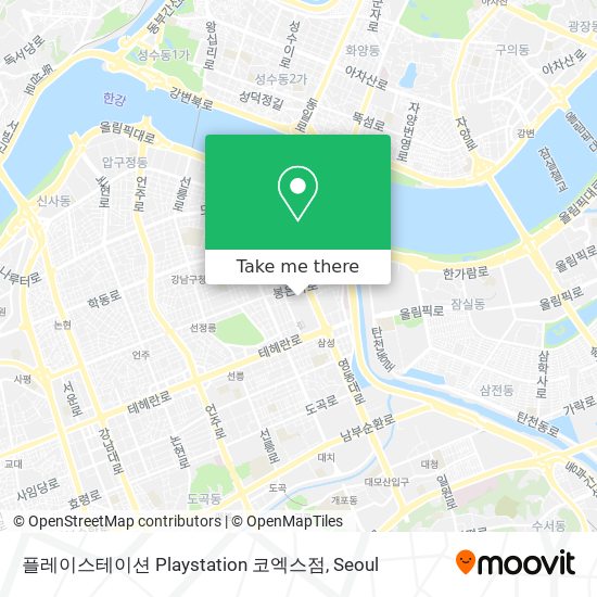 플레이스테이션 Playstation 코엑스점 map