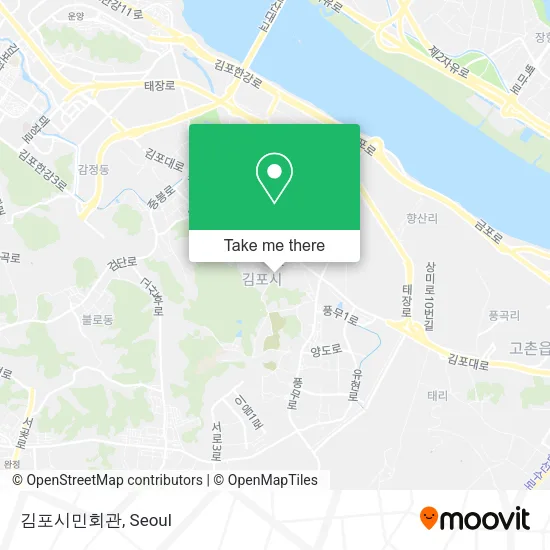 김포시민회관 map