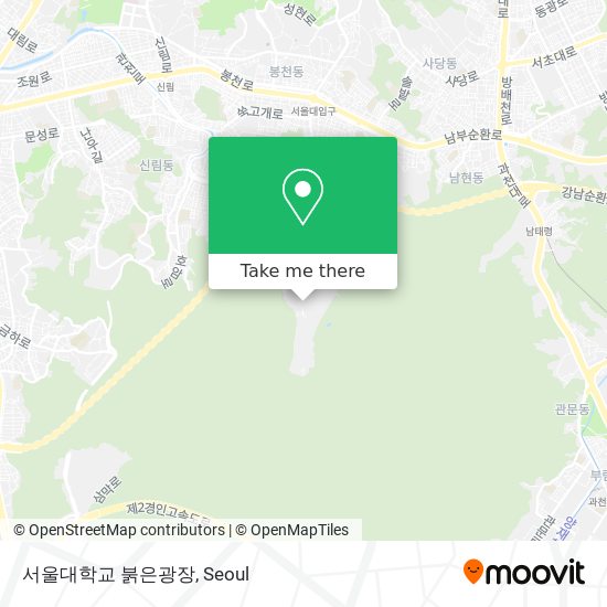 서울대학교 붉은광장 map
