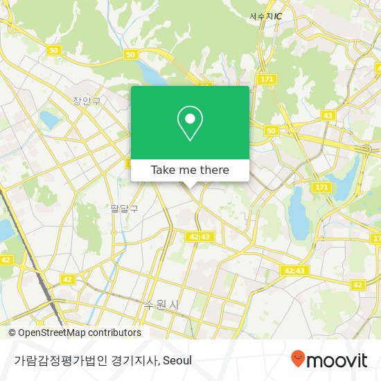 가람감정평가법인 경기지사 map