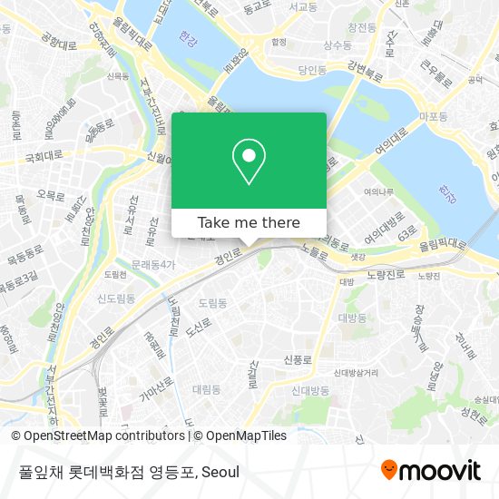 풀잎채 롯데백화점 영등포 map
