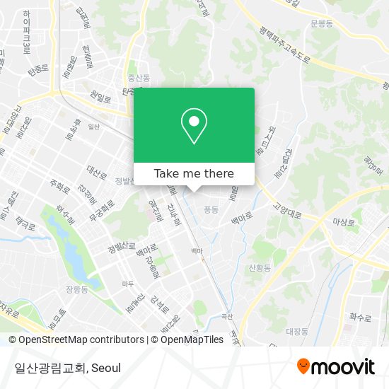 일산광림교회 map
