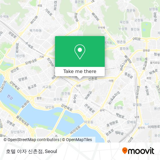 호텔 야자 신촌점 map