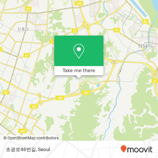 초광로46번길 map