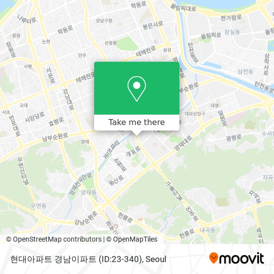 현대아파트 경남이파트 (ID:23-340) map