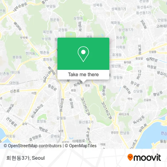 회현동3가 map