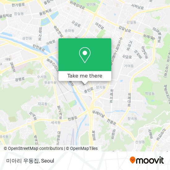 미아리 우동집 map