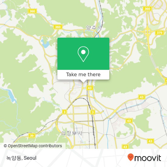 녹양동 map