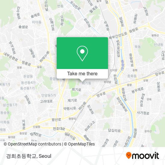 경희초등학교 map