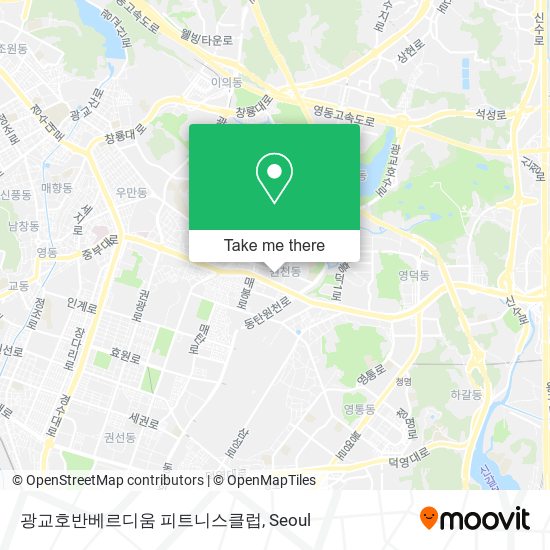 광교호반베르디움 피트니스클럽 map