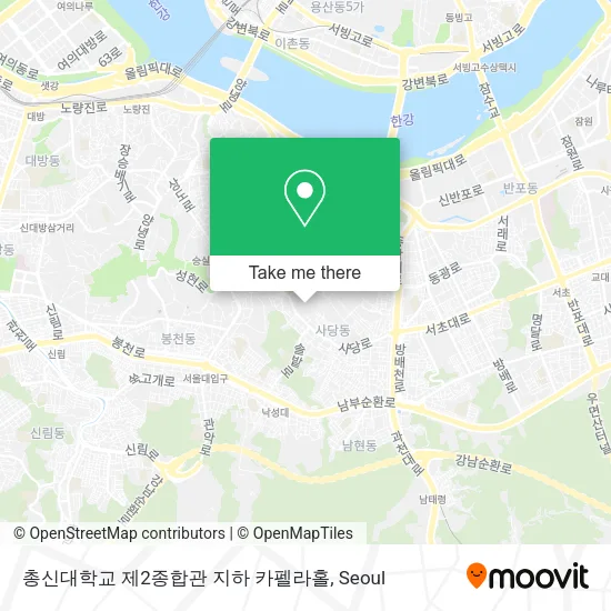 총신대학교 제2종합관 지하 카펠라홀 map
